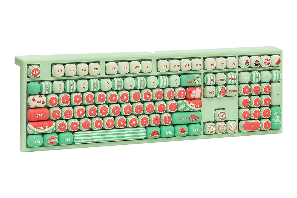 Bàn Phím Cơ Bluetooth MonsGeek MG108B Watermelon Akko Piano Pro Màu Xanh lá nhạt