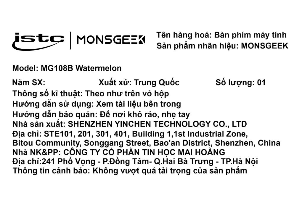 Bàn Phím Cơ Bluetooth MonsGeek MG108B Watermelon Akko Piano Pro Màu Xanh lá nhạt