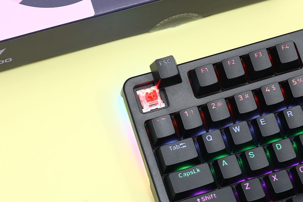 Bàn Phím Cơ Có Dây Rapoo V500 Pro 98 Màu Đen
