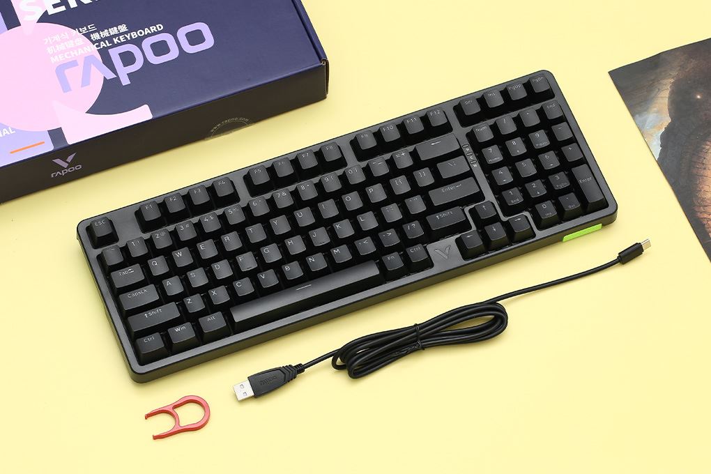 Bàn Phím Cơ Có Dây Rapoo V500 Pro 98 Màu Đen