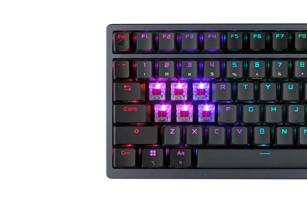 Bàn Phím Cơ Bluetooth Asus ROG Azoth Wireless Mechanical Gaming Storm Màu Đen
