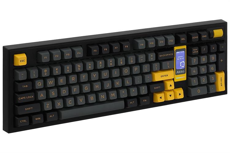 Bàn Phím Cơ Bluetooth Akko 5098B Black&Gold V3 Piano Pro Màu Đen