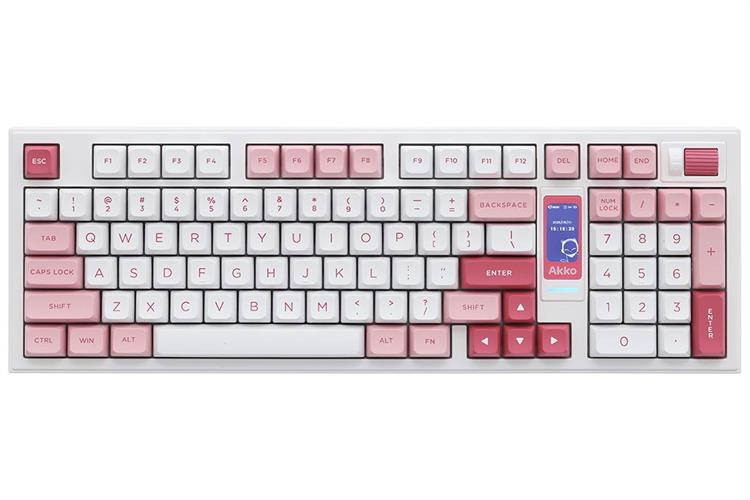 Bàn Phím Cơ Bluetooth Akko 5098B Prunus Lannesiana V3 Piano Pro Màu Đen