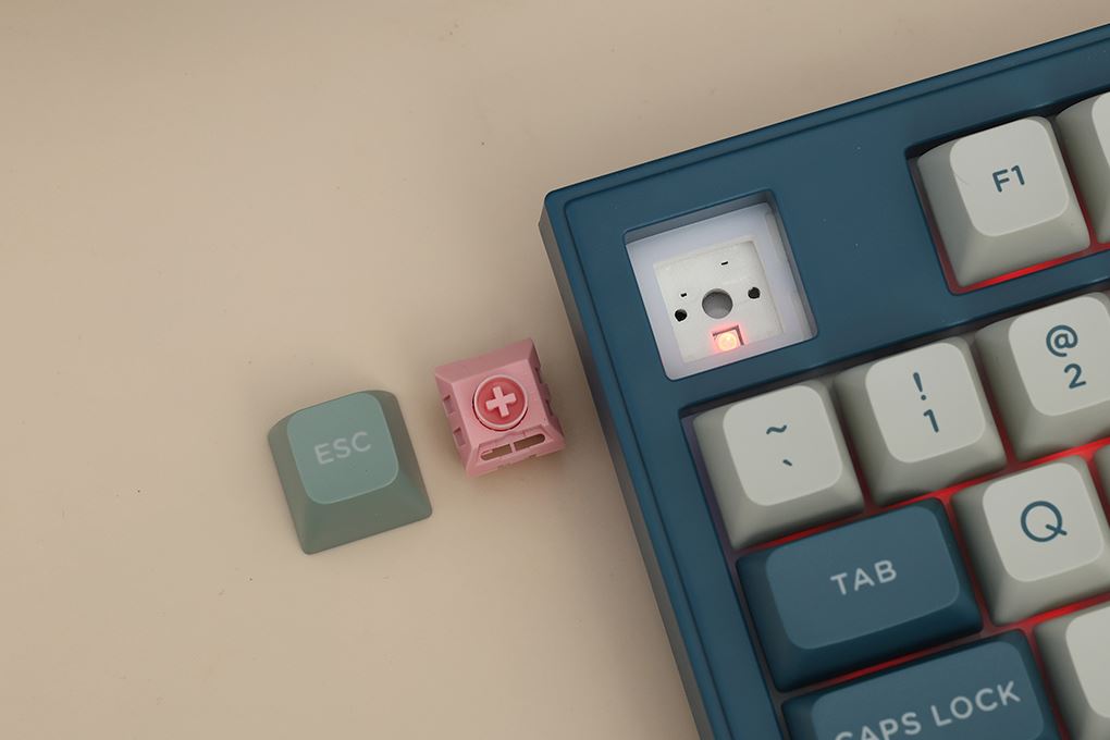 Bàn Phím Cơ Bluetooth Akko 5098B Green Ink Ice Cream Pink - 12