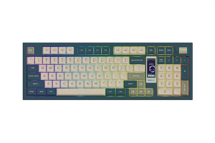 Bàn Phím Cơ Bluetooth Akko 5098B Green Ink Ice Cream Pink Màu Đen