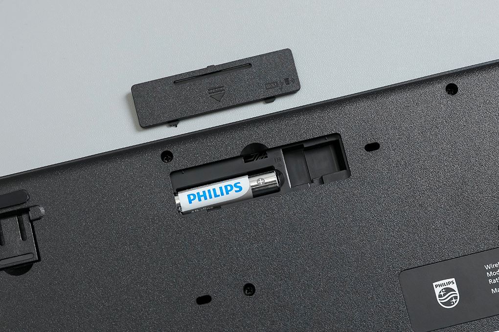 Bộ Bàn Phím Chuột Không Dây Philips SPT6348 Màu Đen