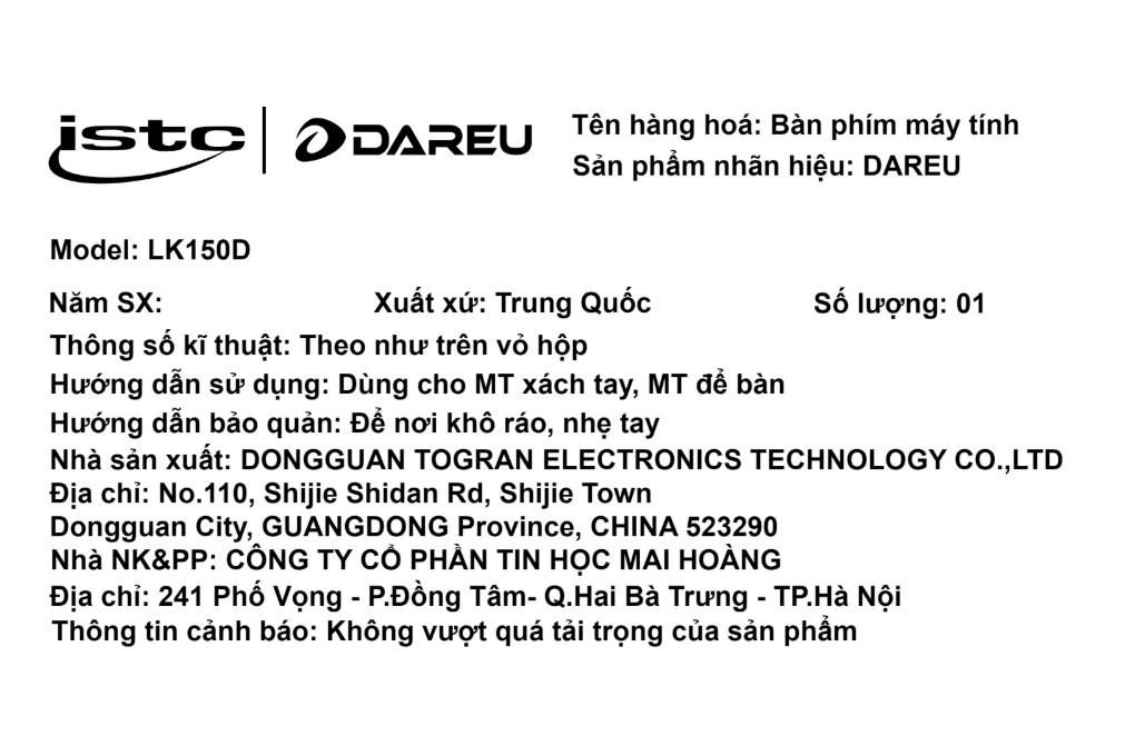 Bàn Phím Bluetooth Dareu LK150D - 22