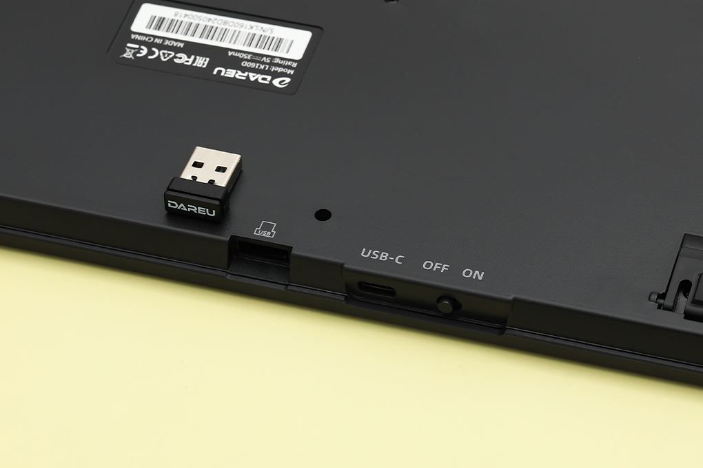 Bàn Phím Bluetooth Dareu LK160D Màu Đen