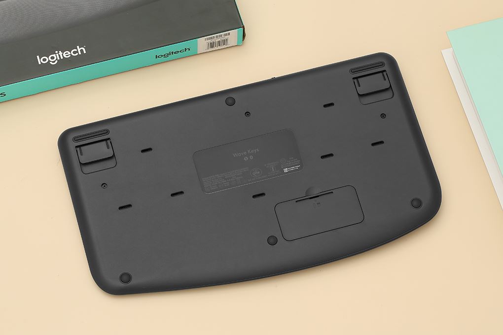 Bàn Phím Bluetooth Logitech Wave Keys Ergonomic Màu Đen
