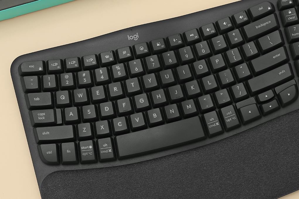 Bàn Phím Bluetooth Logitech Wave Keys Ergonomic Màu Đen