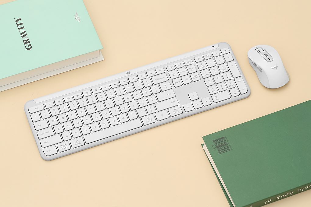 Bộ Bàn Phím Chuột Bluetooth Logitech Signature Slim MK950 Màu Trắng