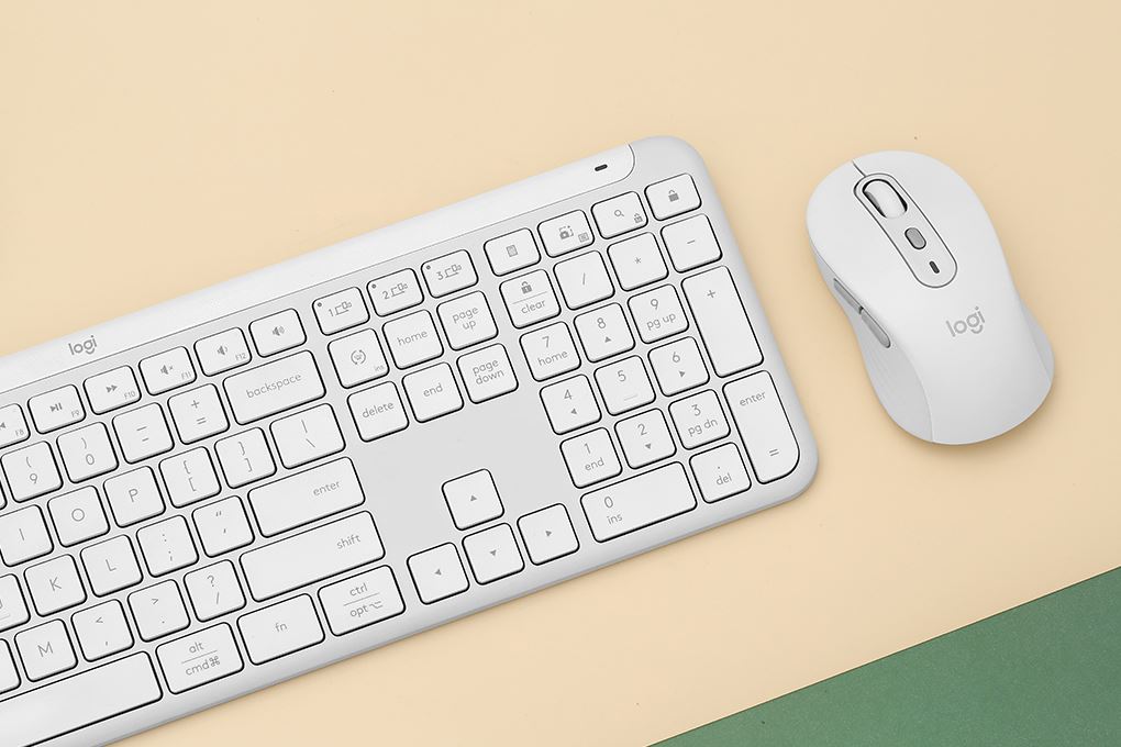 Bộ Bàn Phím Chuột Bluetooth Logitech Signature Slim MK950 Màu Trắng