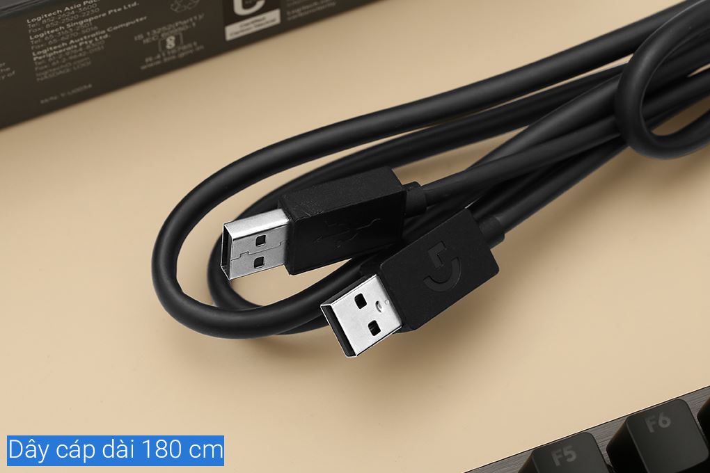 Bàn Phím Cơ Có Dây Logitech G512 Carbon Mechanical Màu Đen