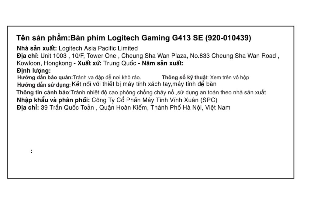 Bàn Phím Cơ Có Dây Logitech G413 SE - 5
