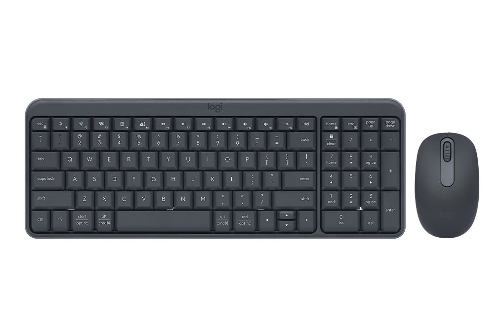 Bộ Bàn Phím Chuột Bluetooth Logitech MK250 Màu Đen
