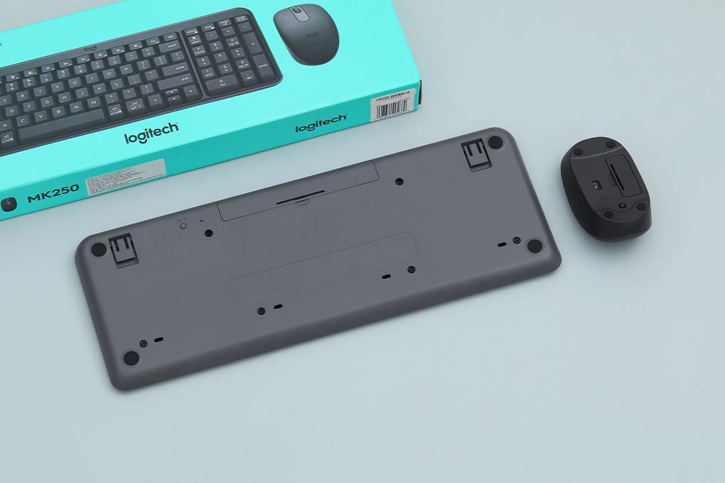 Bộ Bàn Phím Chuột Bluetooth Logitech MK250 Màu Đen