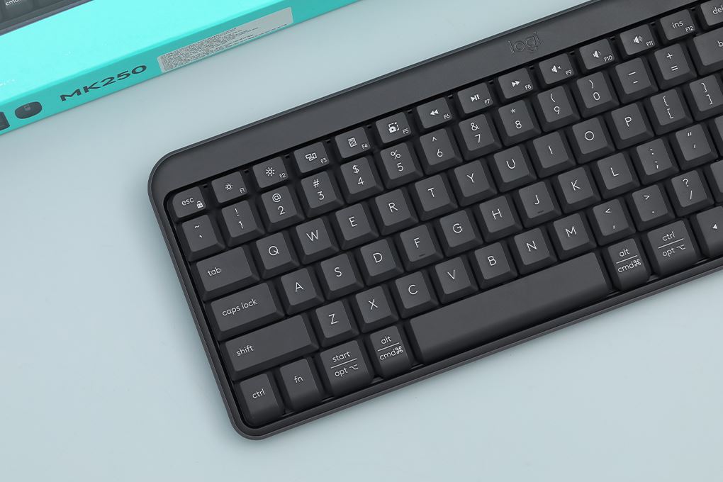 Bộ Bàn Phím Chuột Bluetooth Logitech MK250 Màu Đen
