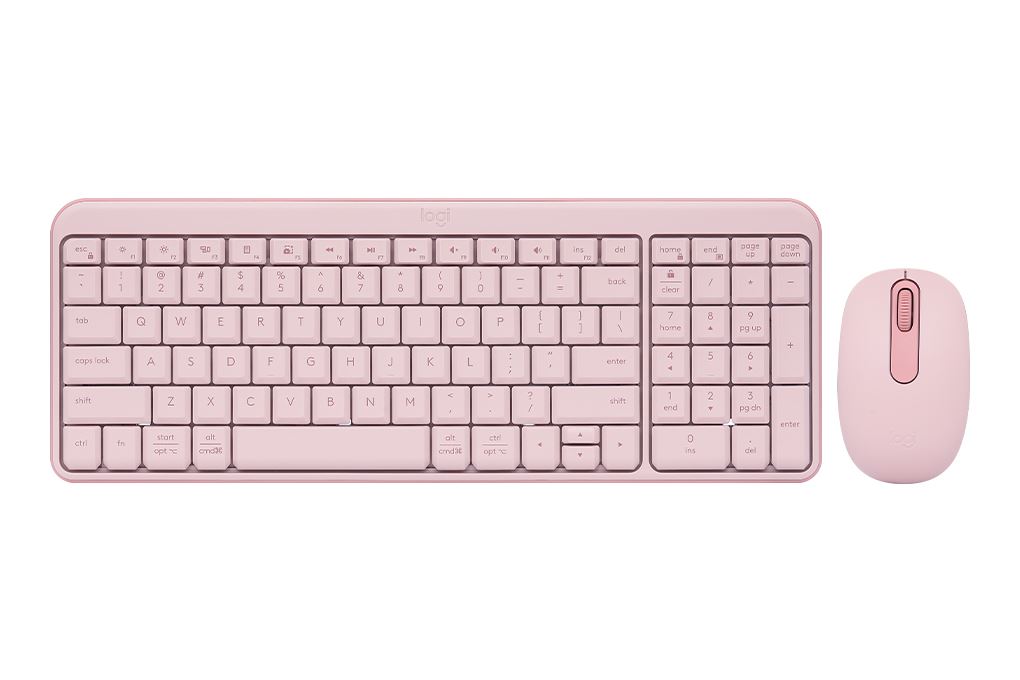 Bộ Bàn Phím Chuột Bluetooth Logitech MK250 Màu Hồng