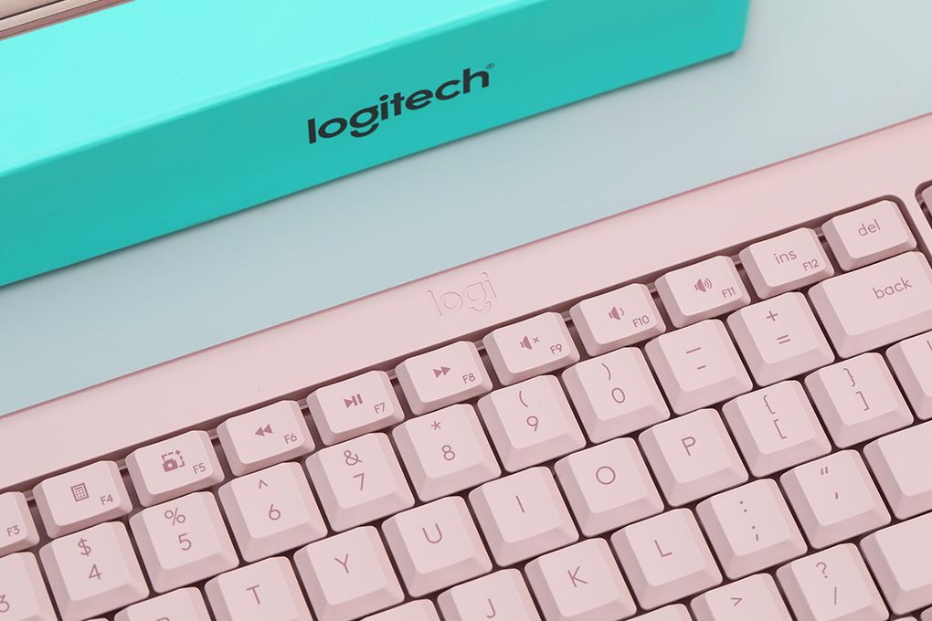 Bộ Bàn Phím Chuột Bluetooth Logitech MK250 Màu Hồng