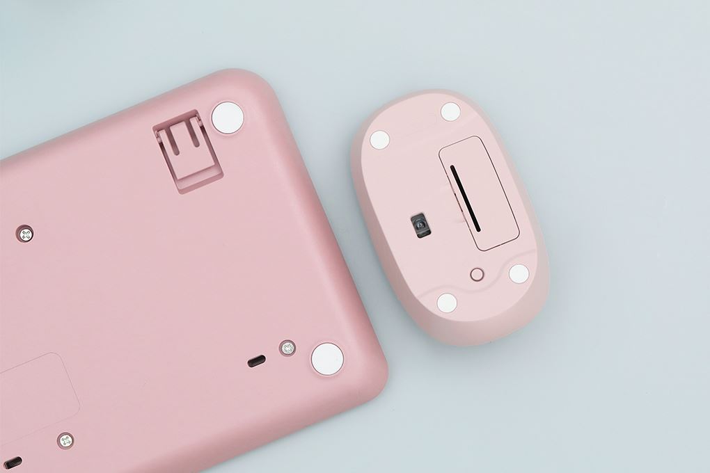 Bộ Bàn Phím Chuột Bluetooth Logitech MK250 Màu Hồng