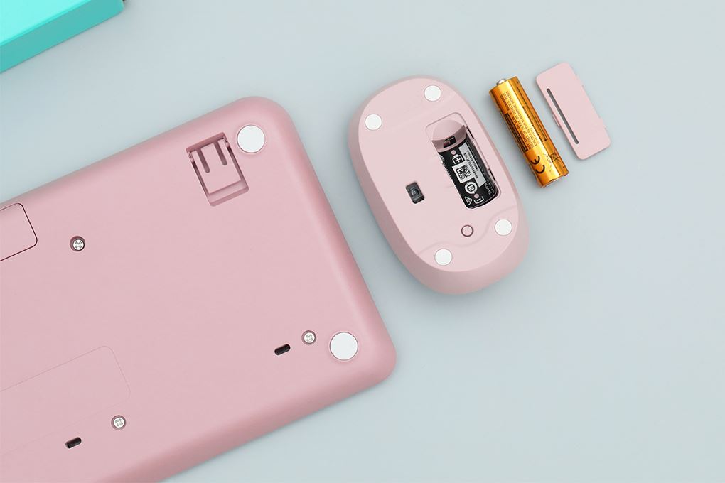 Bộ Bàn Phím Chuột Bluetooth Logitech MK250 Màu Hồng