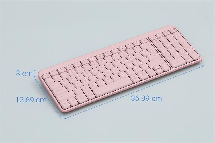 Bộ Bàn Phím Chuột Bluetooth Logitech MK250 Màu Hồng