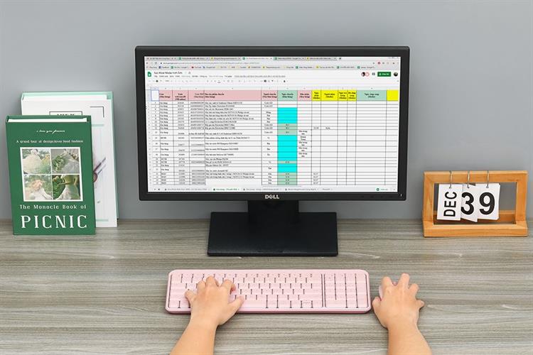 Bộ Bàn Phím Chuột Bluetooth Logitech MK250 Màu Hồng