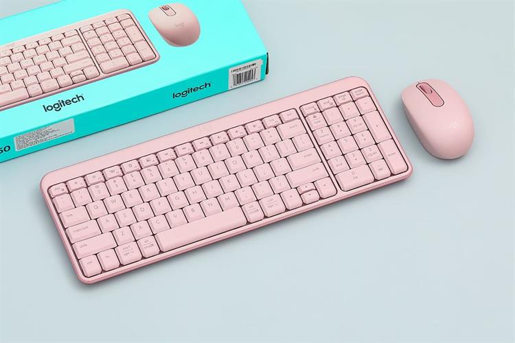 Bộ Bàn Phím Chuột Bluetooth Logitech MK250 Màu Hồng