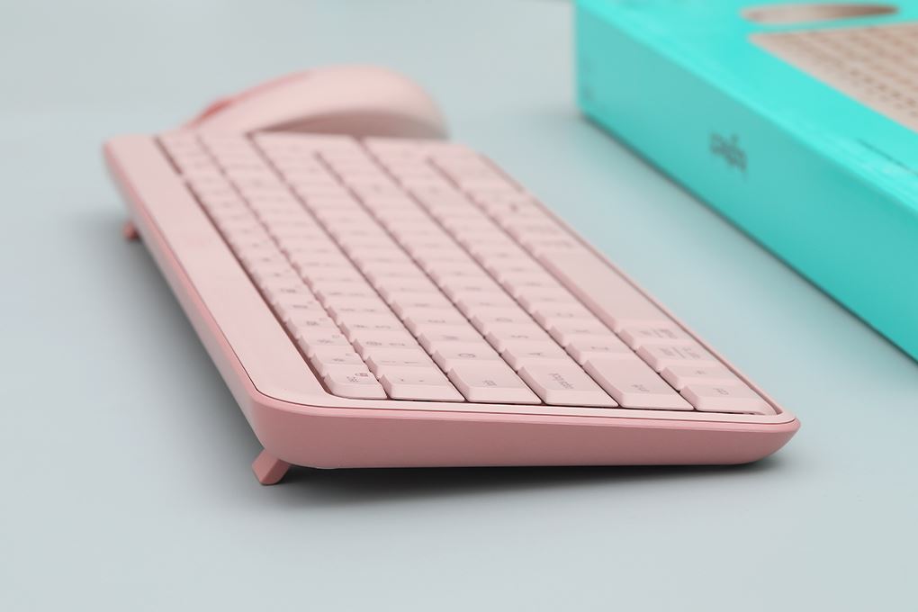Bộ Bàn Phím Chuột Bluetooth Logitech MK250 Màu Hồng