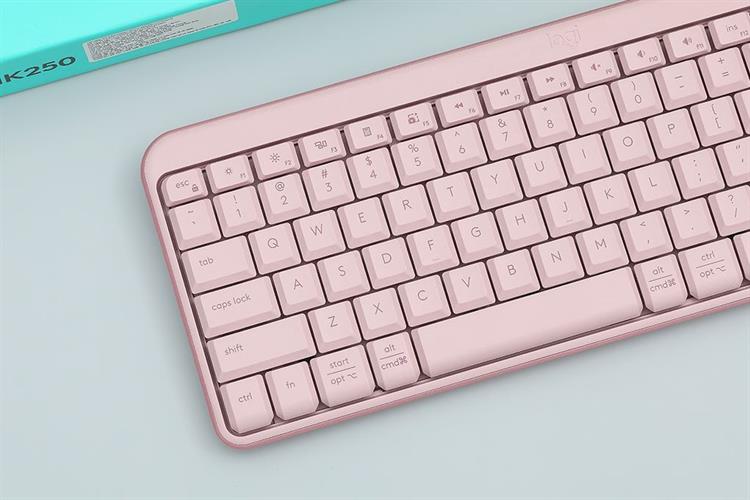 Bộ Bàn Phím Chuột Bluetooth Logitech MK250 Màu Hồng