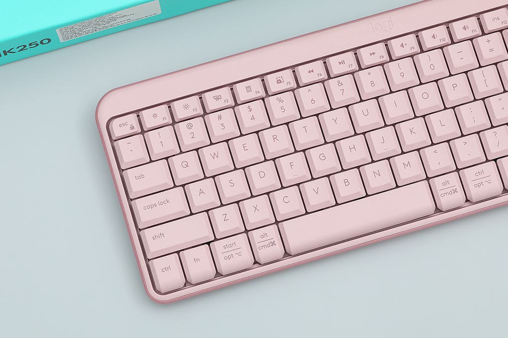 Bộ Bàn Phím Chuột Bluetooth Logitech MK250 Màu Hồng