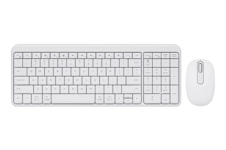 Bộ Bàn Phím Chuột Bluetooth Logitech MK250 Màu Trắng