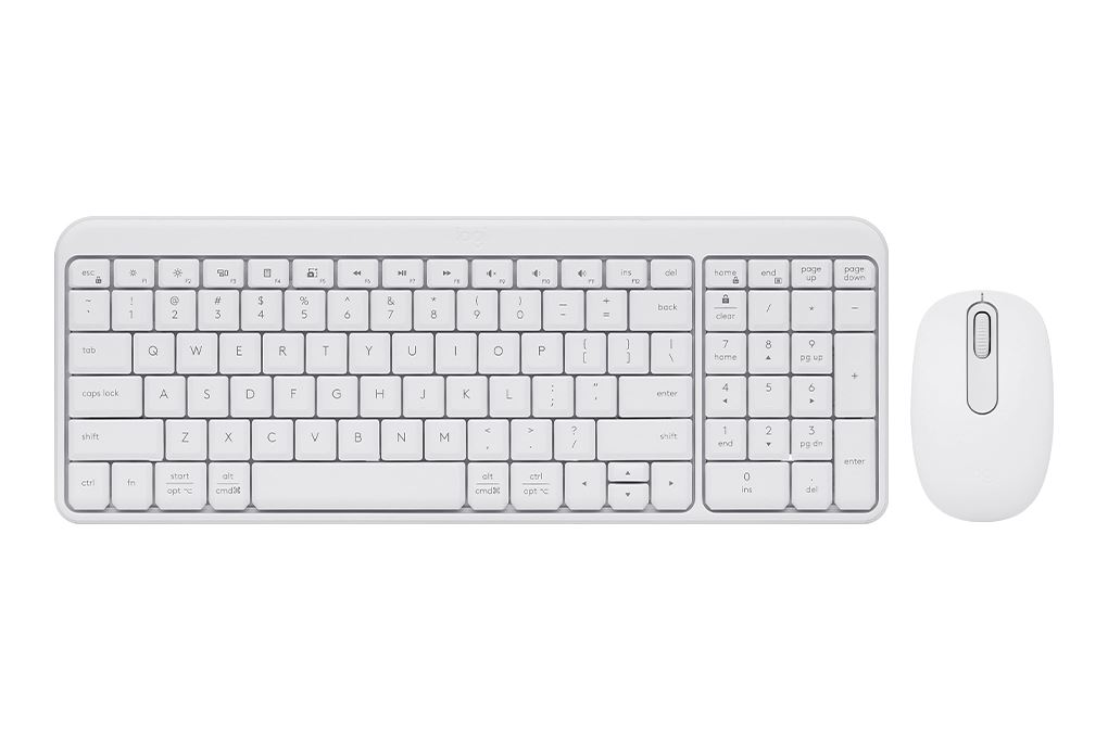Bộ Bàn Phím Chuột Bluetooth Logitech MK250 Màu Trắng
