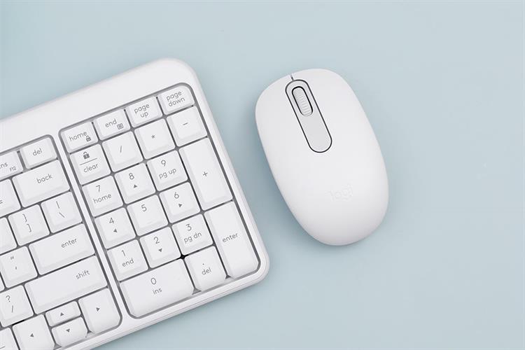 Bộ Bàn Phím Chuột Bluetooth Logitech MK250 Màu Trắng