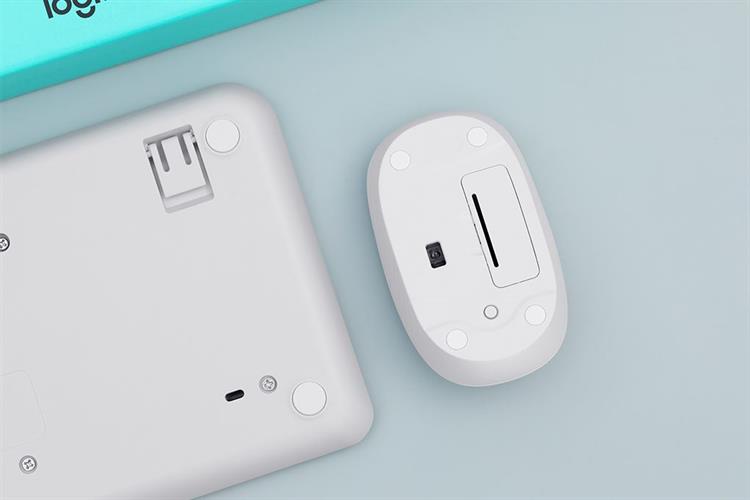 Bộ Bàn Phím Chuột Bluetooth Logitech MK250 Màu Trắng