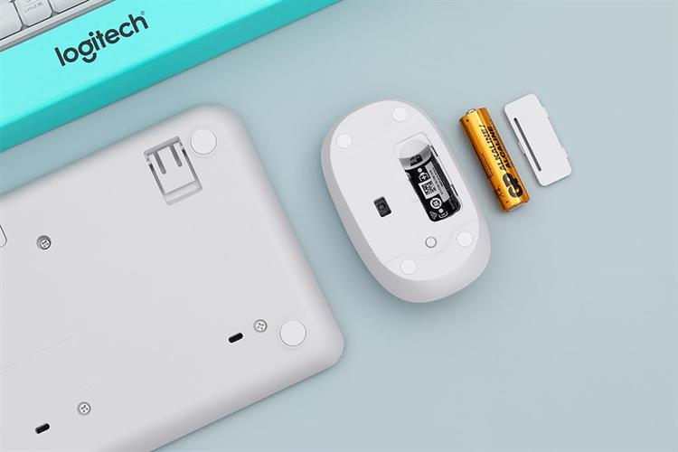 Bộ Bàn Phím Chuột Bluetooth Logitech MK250 Màu Trắng