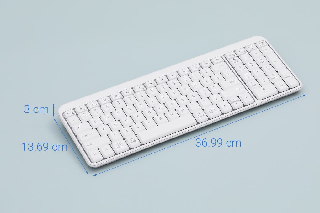 Bộ Bàn Phím Chuột Bluetooth Logitech MK250 Màu Trắng