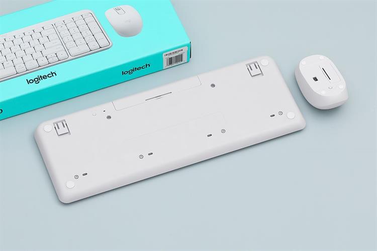 Bộ Bàn Phím Chuột Bluetooth Logitech MK250 Màu Trắng