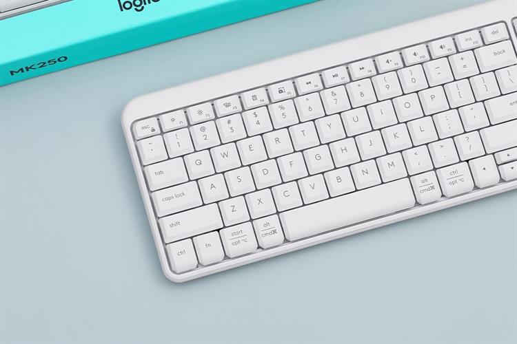 Bộ Bàn Phím Chuột Bluetooth Logitech MK250 Màu Trắng