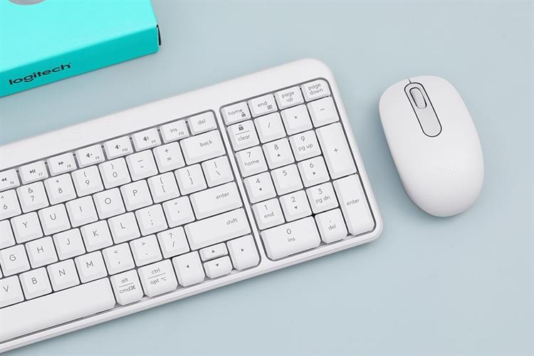 Bộ Bàn Phím Chuột Bluetooth Logitech MK250 Màu Trắng