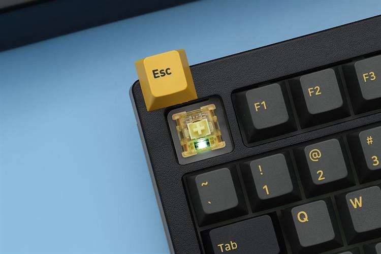 Bàn Phím Cơ Bluetooth Akko 5075B Plus Black & Gold Màu Đen