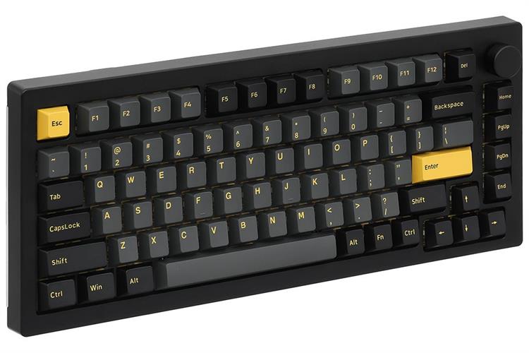 Bàn Phím Cơ Bluetooth Akko 5075B Plus Black & Gold Màu Đen