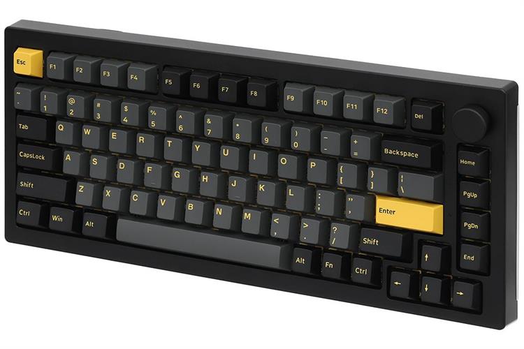 Bàn Phím Cơ Bluetooth Akko 5075B Plus Black & Gold Màu Đen