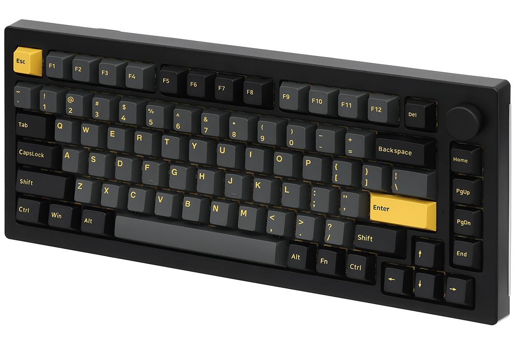 Bàn Phím Cơ Bluetooth Akko 5075B Plus Black & Gold Màu Đen