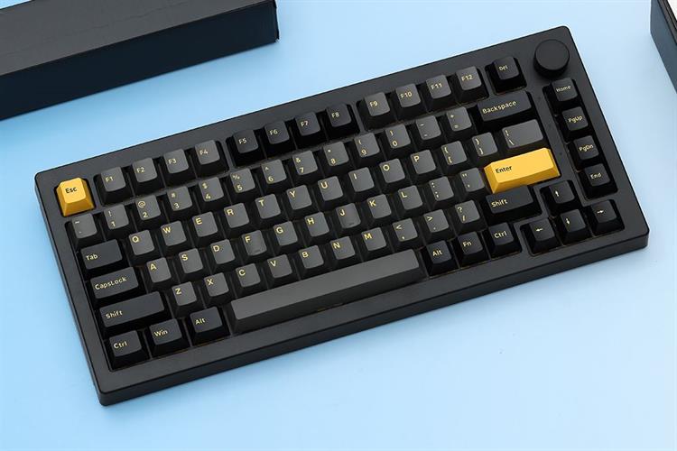 Bàn Phím Cơ Bluetooth Akko 5075B Plus Black & Gold Màu Đen