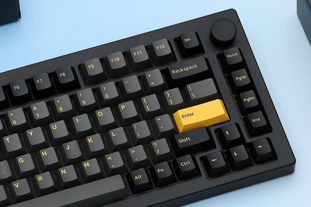 Bàn Phím Cơ Bluetooth Akko 5075B Plus Black & Gold Màu Đen