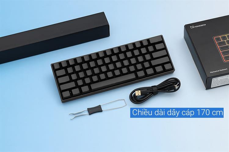 Bàn Phím Cơ Có Dây Akko FUN60 Pro SP Black Akko Glare Magnetic Switches 5943 Màu Đen
