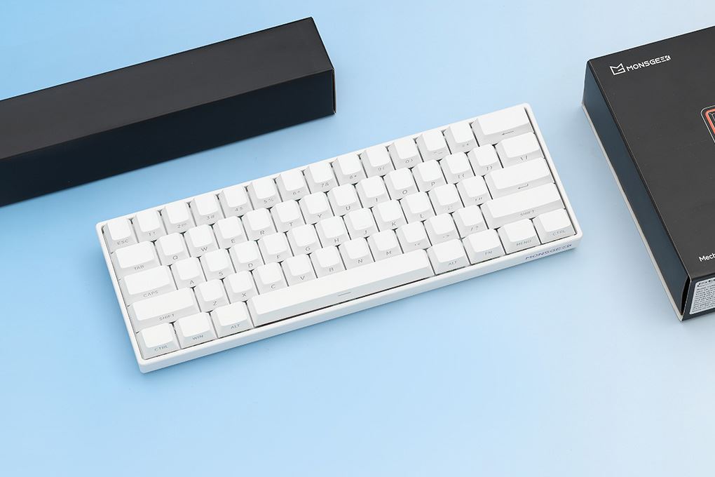 Bàn Phím Cơ Có Dây Akko FUN60 Pro SP White Akko Glare Magnetic Switches 5936 Màu Trắng