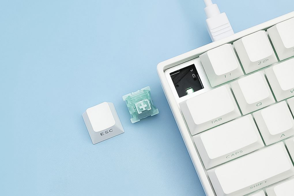 Bàn Phím Cơ Bluetooth Akko FUN60 Max SP Glare Magnetic Switches Màu Trắng