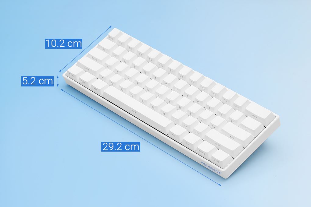 Bàn Phím Cơ Bluetooth Akko FUN60 Max SP Glare Magnetic Switches Màu Trắng
